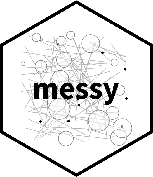 messy hex sticker